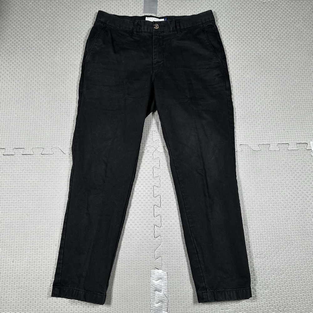 Peter Manning Lightweight Stretch Chino Slim Fit Pants Black Men 31x26 Huckberry